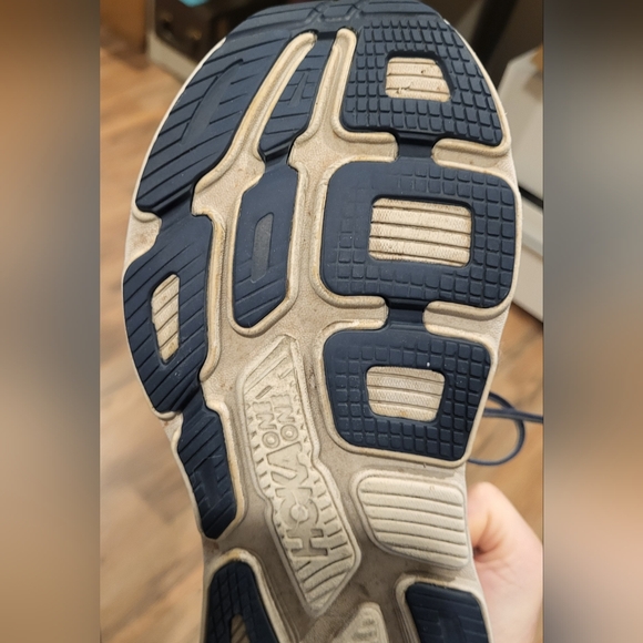 Hoka Womens Bondi 7 Blue Running Sneakera Shoes Size 9.5 - Picture 7 of 13